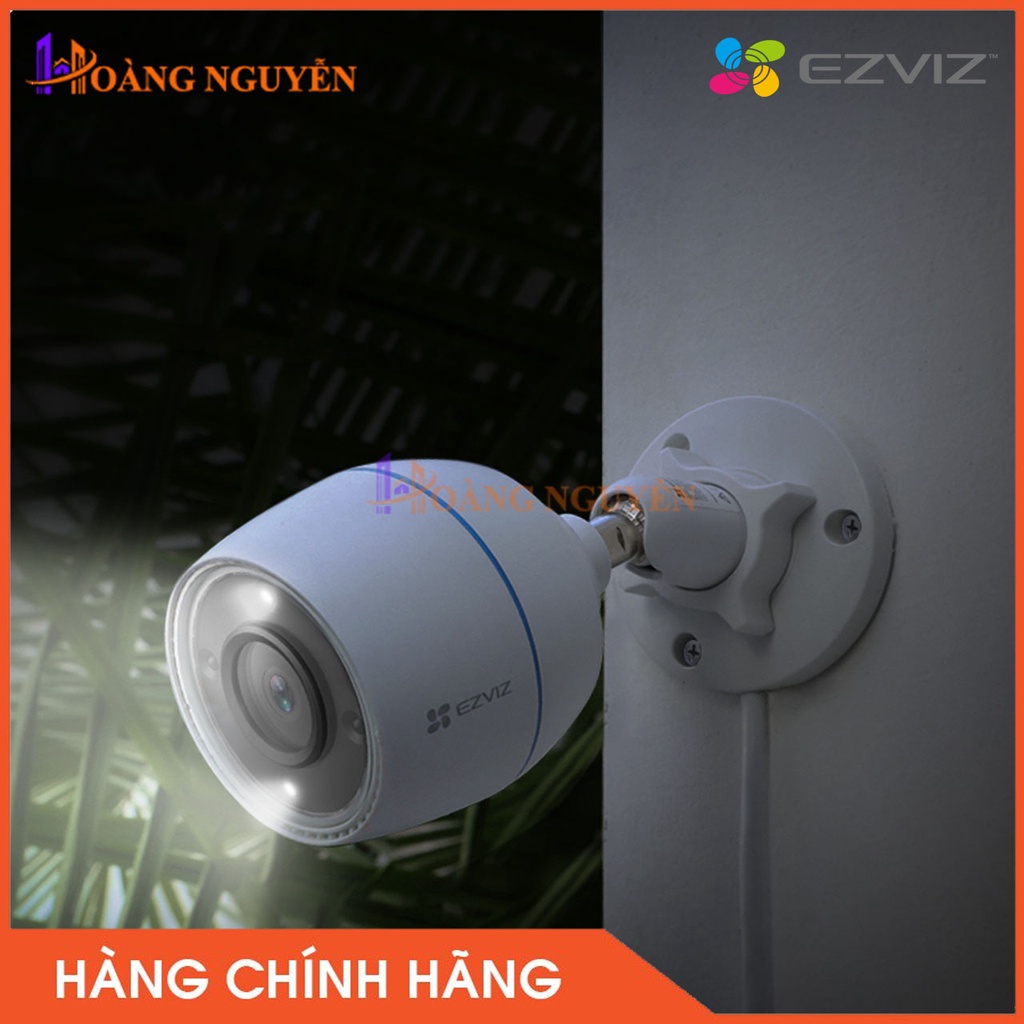 [NHÀ PHÂN PHỐI] Camera Wifi Ngoài Trời, AI Nhận Diện Người Và Vật Ezviz C3TN (2MP, H.265, Color)