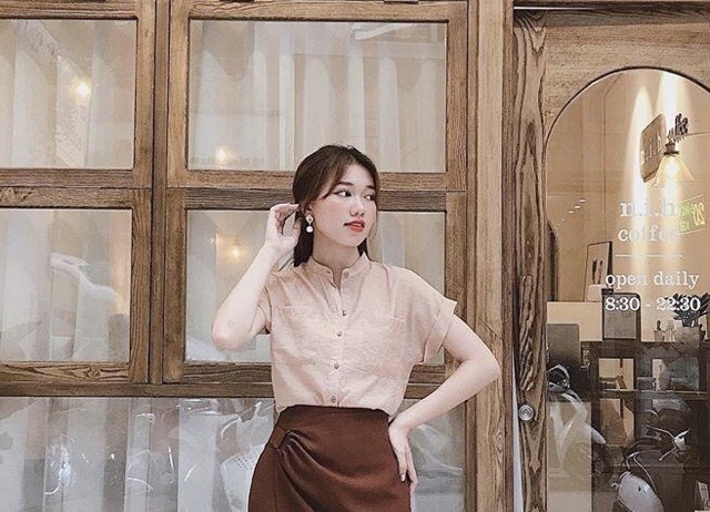 [Mã WARUN10 giảm 10K đơn 99K] ÁO SƠ MI NỮ CỔ TÀU GỌN GÀNG HIỆN ĐẠI A33 | BigBuy360 - bigbuy360.vn