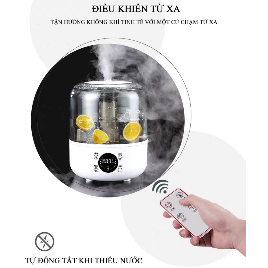 MÁY PHUN SƯƠNG KHUẾCH TÁN TINH DẦU TẠO ẨM KHÔNG KHÍ CÓ ĐIỀU KHIỂN HÀNG CAO CẤP NC48