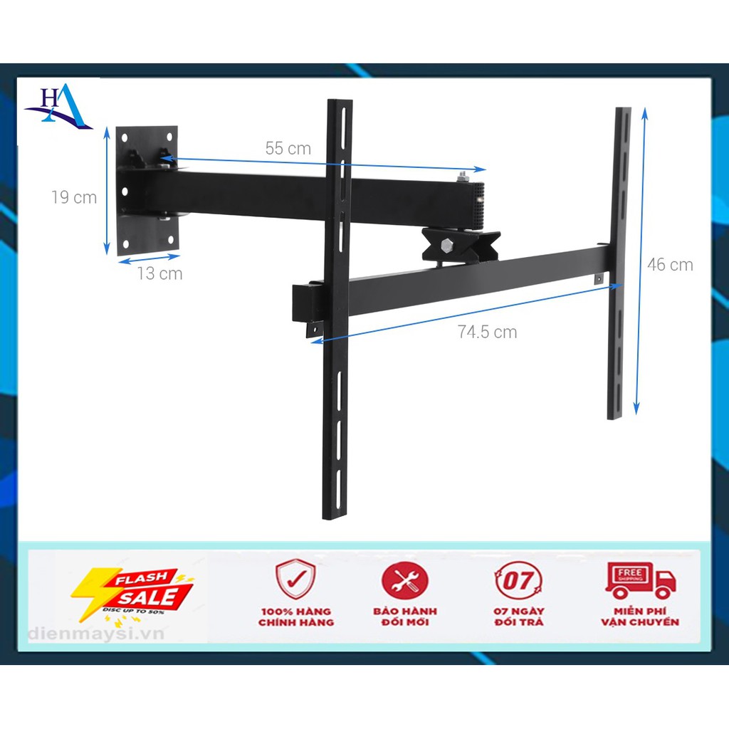 Khung treo Tivi 37-63 inch Xoay Cảnh Phong X7-4 (Miễn phí giao tại HCM-ngoài tỉnh liên hệ shop)