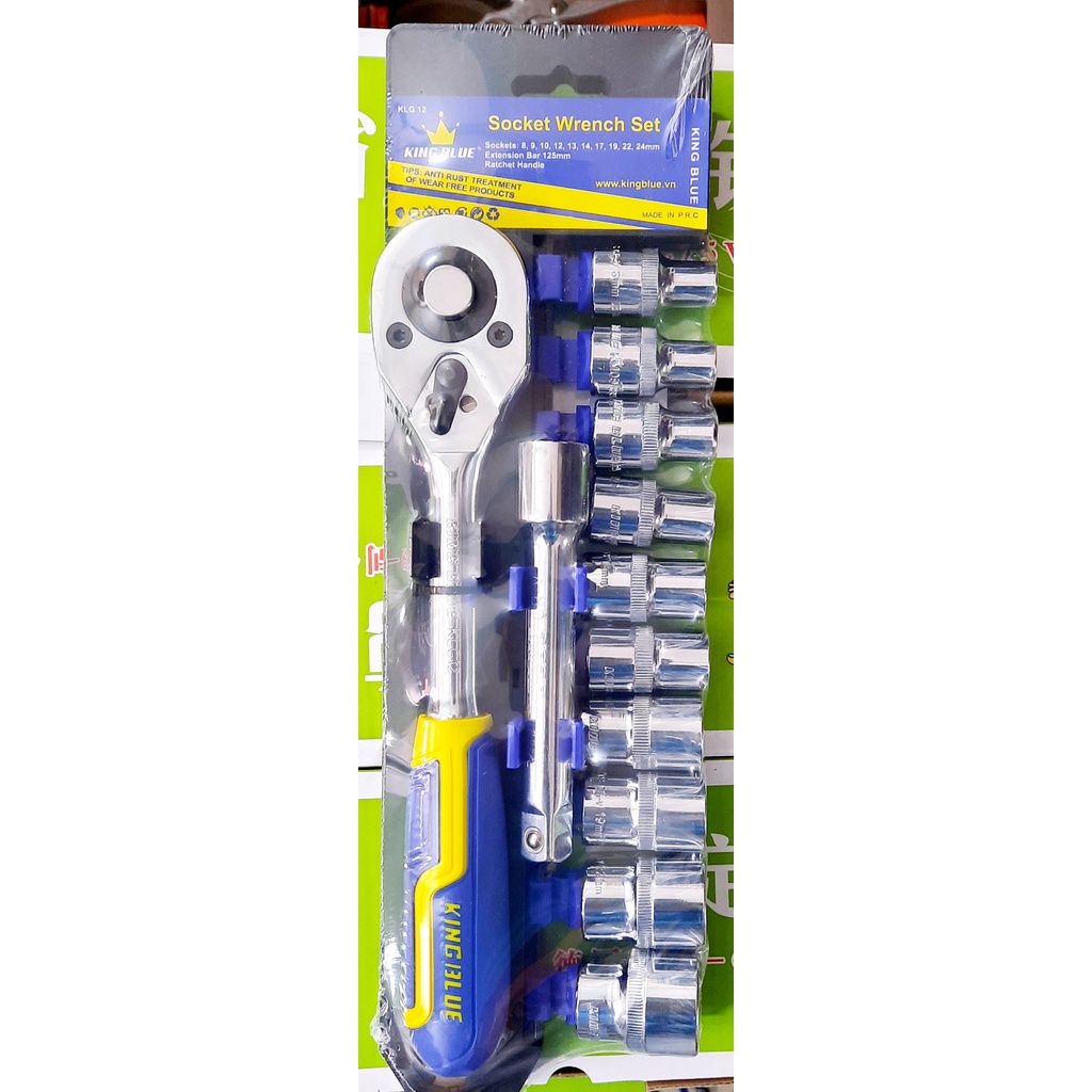 Bộ khẩu, bộ tuýp đa năng 1/2 KBL Đức tặng kèm đầu nối khẩu