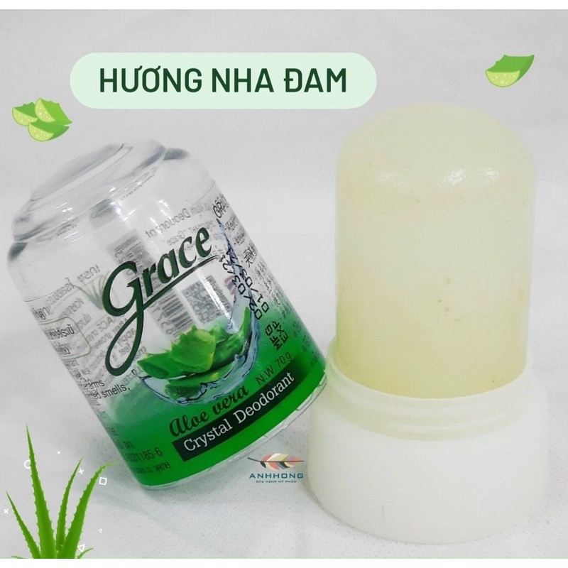Lăn khử mùi đá khoáng Grace thái lan 70gam