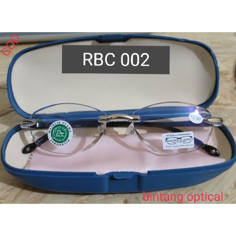 Kính Cận Tròng 2 Trong 1 Không Gọng + Size plus +0.00 +1.00 To +4.00