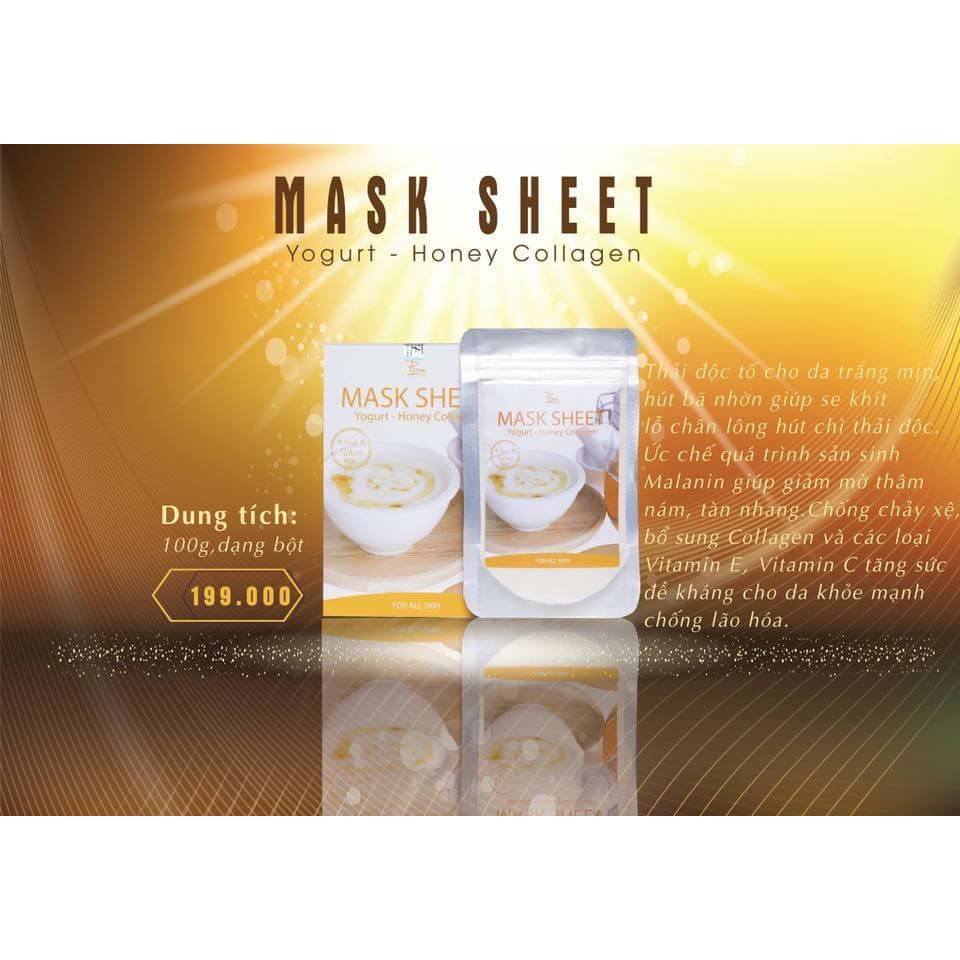 Mặt nạ sữa chua mật ong Pizu, Mask Sheet Yogurt - Honey Collagen
