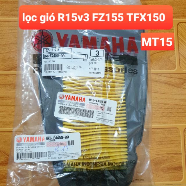 Lọc gió Yamaha R15v3 - FZ155 - MT15 chính hãng nhập khẩu