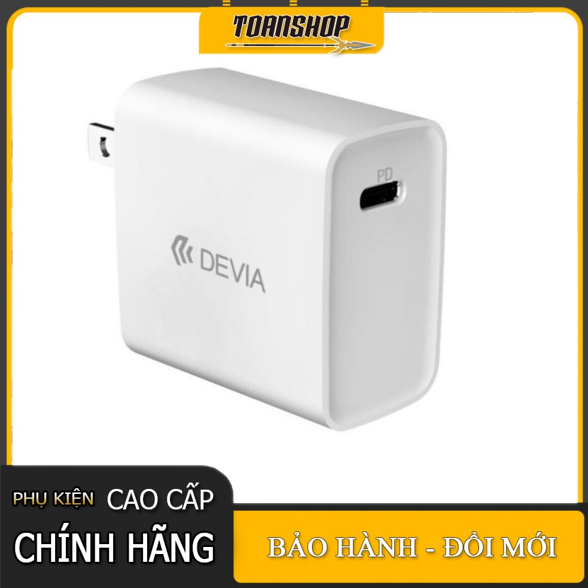 Củ sạc iPhone 12 Chính hãng Devia 3A 20w- Củ sạc thông minh-sạc nhanh PD-30 phút Full 55%