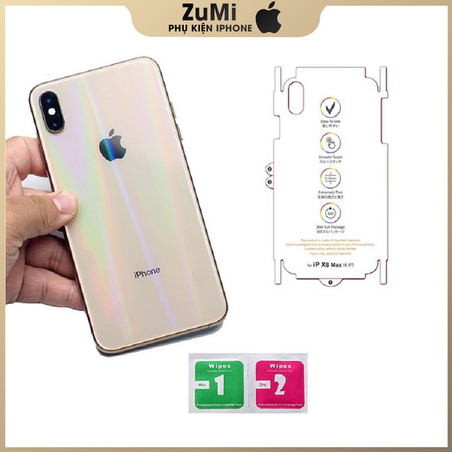 Miếng Dán PPF Mặt Sau-Cầu Vồng - Lấp Lánh Cho Iphone-Đủ Mã 7Plus ĐẾN 12 PRO MAX-ZUMI STORE