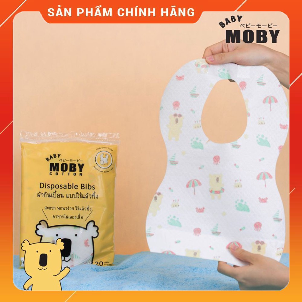 Yếm giấy chống thấm Baby Moby(10 chiếc/ gói)