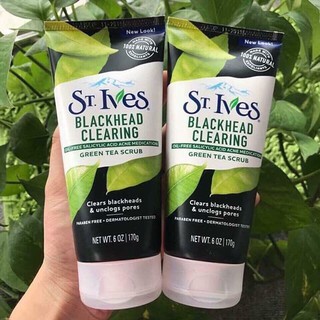 Sữa Rửa Mặt KIêm Tẩy Tế Bào Chết  ST.IVES Green Tea Scrub Trà Xanh 170gr.