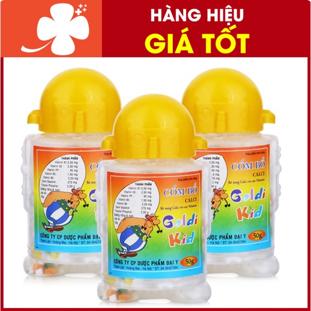 Cốm bổ trẻ em Calci Goldi kid – Giúp bổ sung canxi cho trẻ còi xương, chậm lớn (50g)