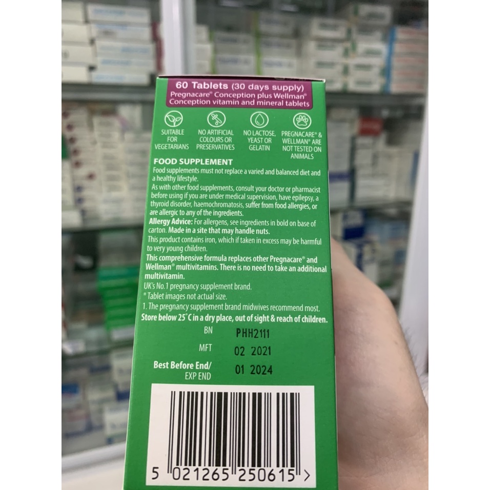 Vitamin Pregnacare Him and Her Conseption Vitabiotics 60 viên của Anh Quốc - Dành cho cả nam và nữ