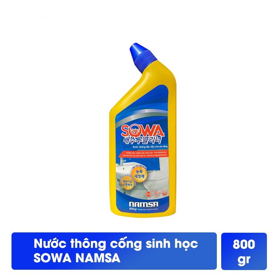 Nước Thông Tắc Cống Sowa Hàn Quốc 800gr