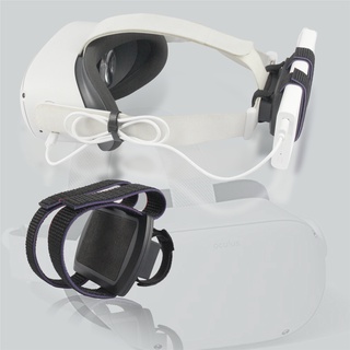 Adjustable Battery fixing strap For Oculus Quest 2 VR Cable Accessories Kit