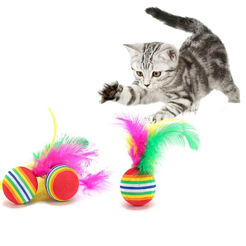 Cầu Vồng Ball Đồ Chơi Cho Thú Cưng Cho Mèo Lớn Đồ Chơi Lông Vũ Cho Mèo Quả Bóng Cầu Vồng Cho Mèo Con Mèo Cào Cào Bền Đồ Chơi Cho Mèo Đồ Chơi Thú Vị Cho Mèo