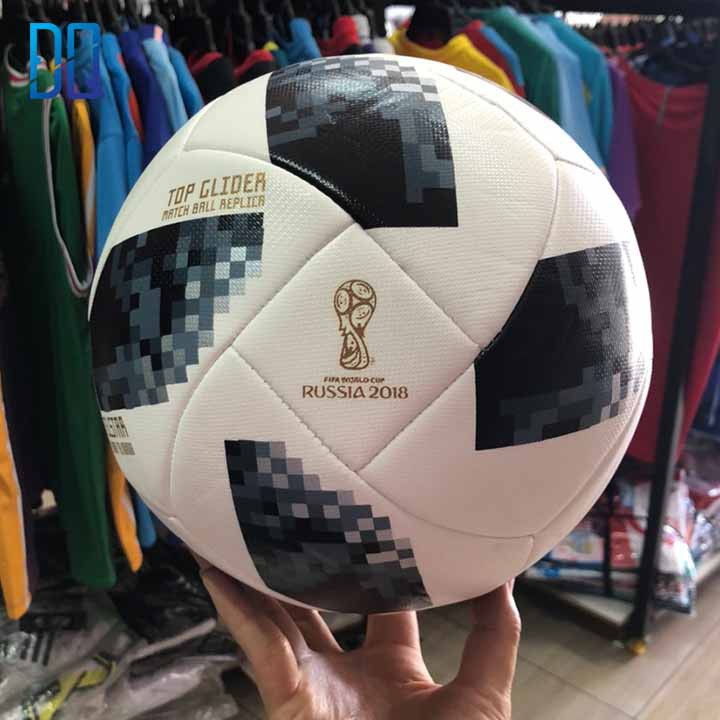 Qủa bóng đá Word cup Telstar 18 size 5 ( Tặng kèm kim bơm bóng và túi lưới đựng bóng)