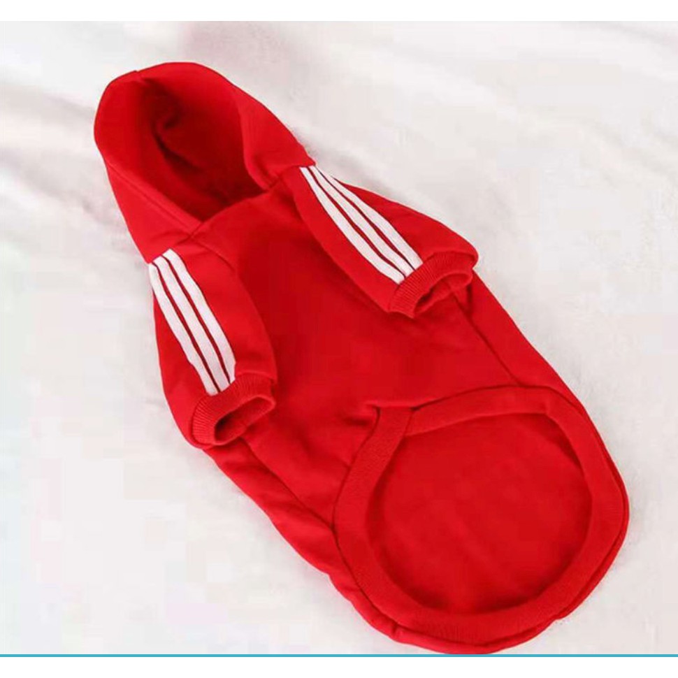 Áo ấm cho chó mèo Adidog hàng hiệu vải nỉ siêu ấm áp