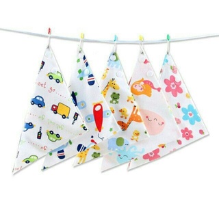 Khăn yếm cotton có cúc bấm
