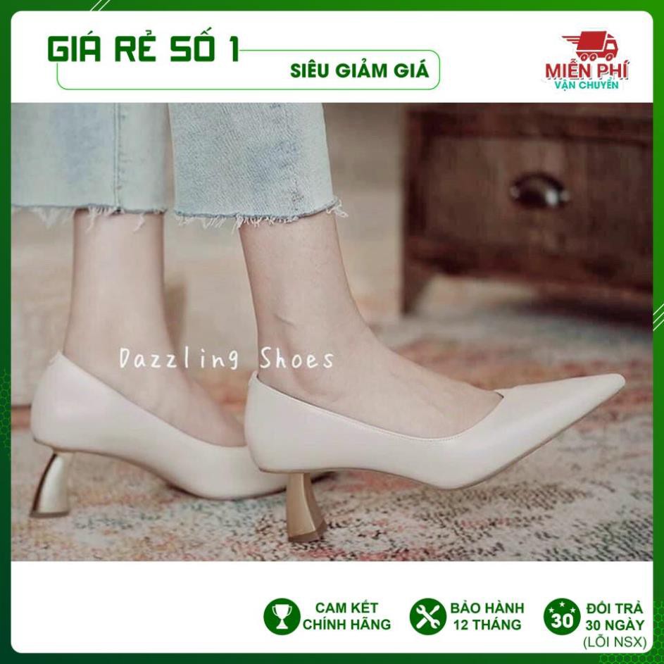 [ẢNH THẬT] Giày cao gót vimily 6 phân, classic đi làm đi chơi, da mềm,êm chân-SS107 .