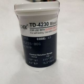 que đường huyết clever chek code 63 tặng 25 kim chích máu