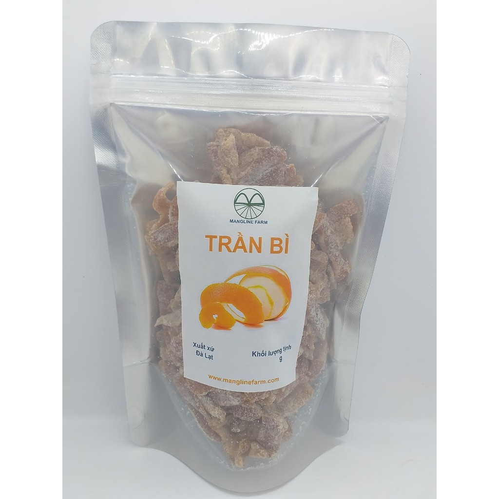 Mứt trần bì Mangline Farm 500g đồ ăn vặt nội địa thơm ngon chua ngọt ăn là ghiền đặc sản Đà Lạt