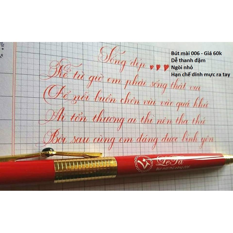 Bút Le Ta 006 - Bút viết luyện rèn chữ đẹp (màu ngẫu nhiên)