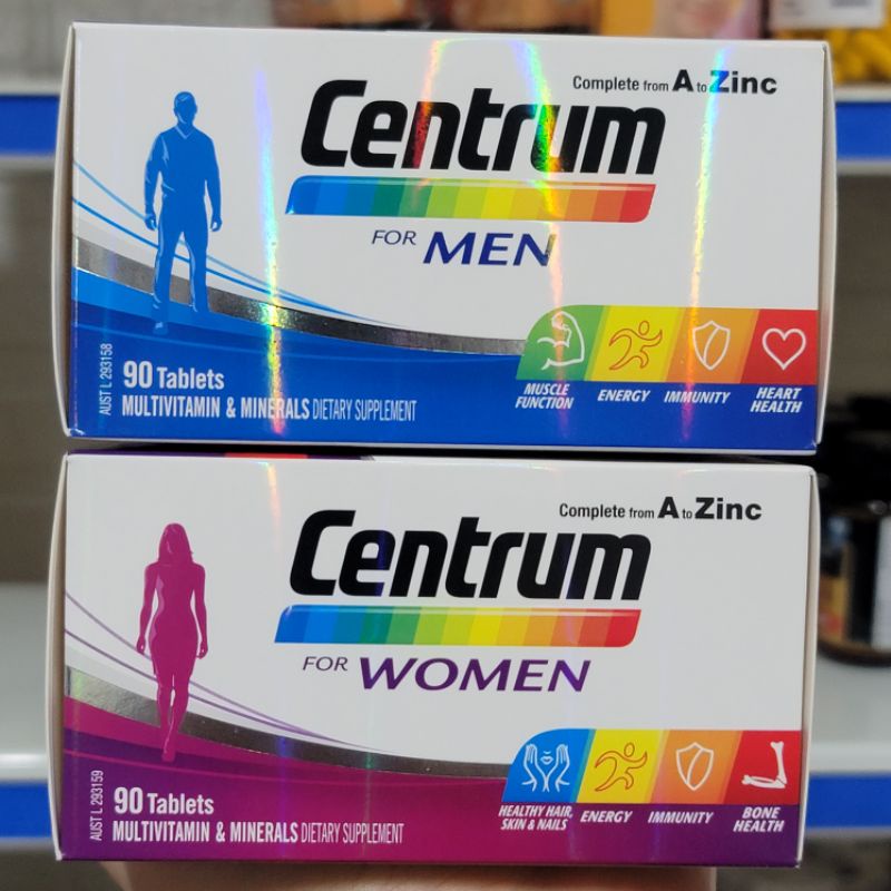 Vitamin tổng hợp Centrum Women / Men Hàng Úc