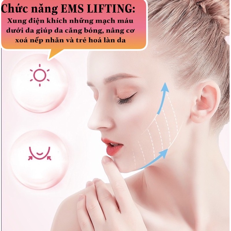 Máy đẩy tinh chất, máy điện di làm đẹp da nóng và lạnh hot and cool skincare