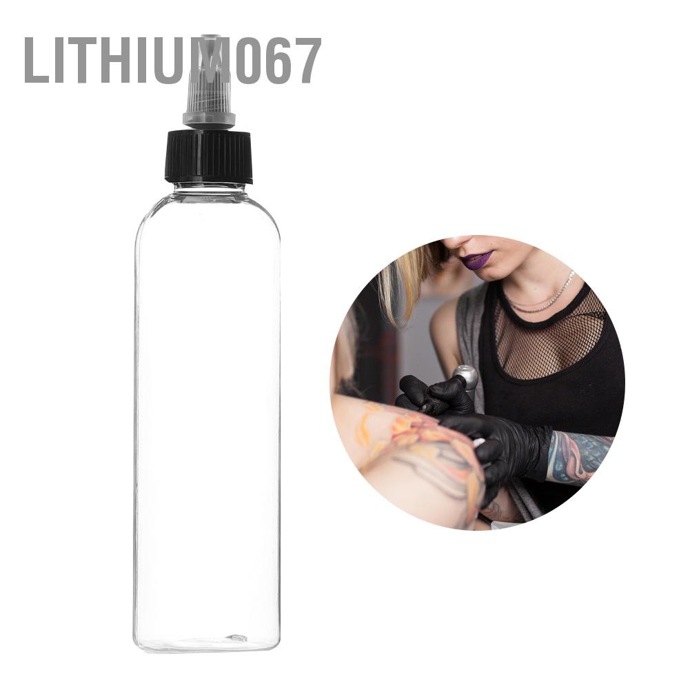 Lithium067 120ml Professional Transparent Plastic Tattoo Ink Pigment Liquid Bottle Tools Accessory