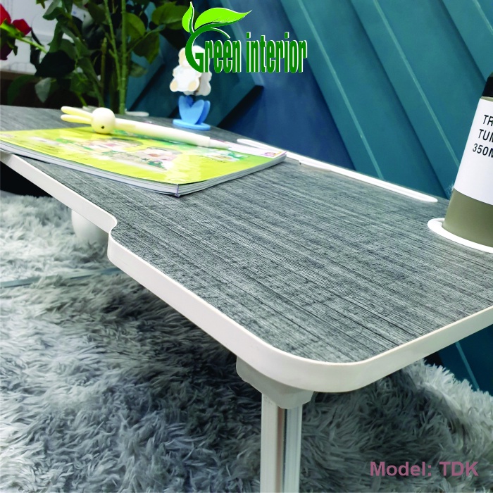 Bàn gấp gọn thông minh có khe cắm ipad đế có ngăn kéo GreenFurni nhiều màu TDK