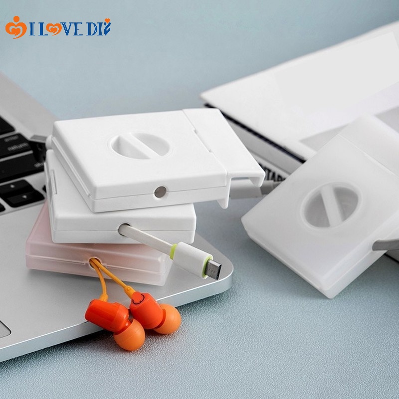 Giá Đỡ Dây Cáp Sạc/Tai Nghe Mini Xoay Được Nhỏ Gọn Tiện Dụng Cho Điện Thoại