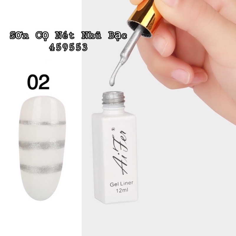 Cọ nét  Aifer trắng , đen vẽ móng