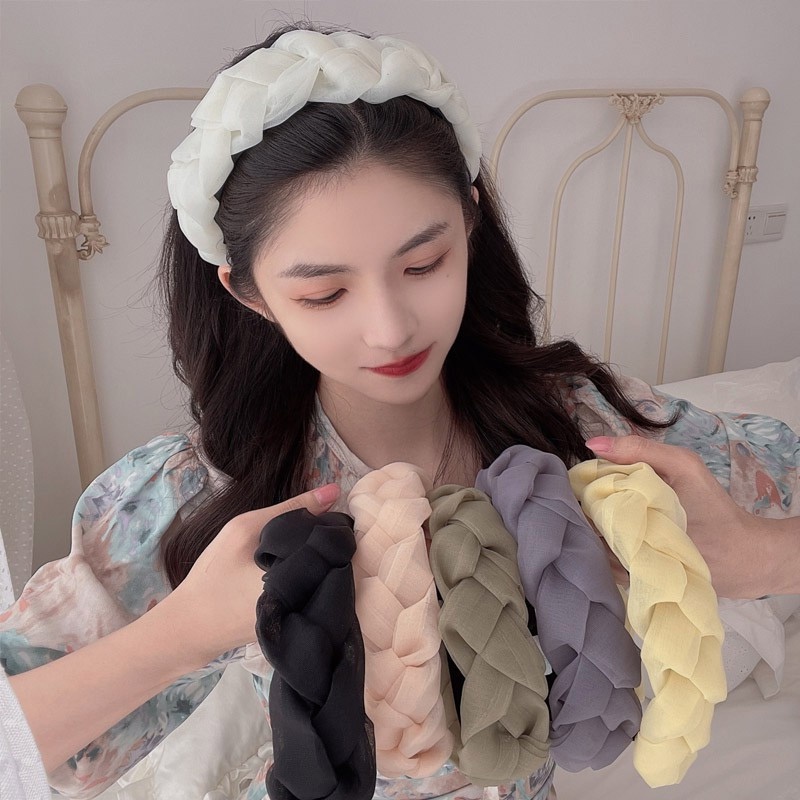 Băng đô dạng lưới nhiều màu sắc thời trang Hàn Quốc cho nữ