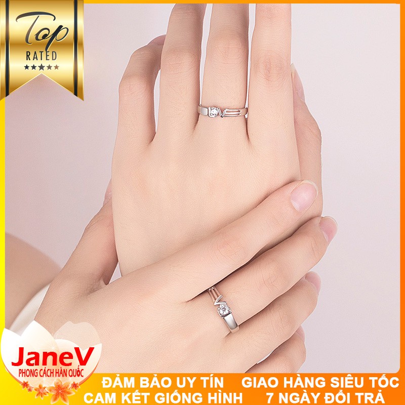 Nhẫn Cặp Nam, Nữ Phong Cách Hàn Quốc NC144
