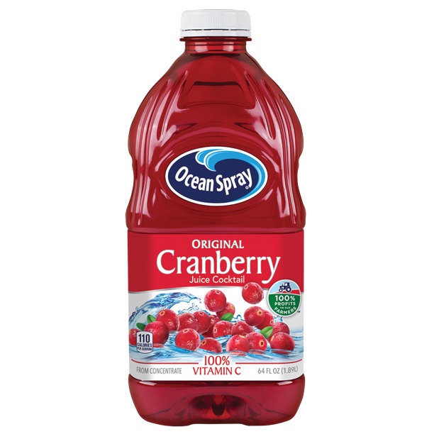 Nước Ép Nam Việt Quất Ocean Spray Cranberry Juice Cocktail, Chai 1.89 L (64 Fl. Oz.)