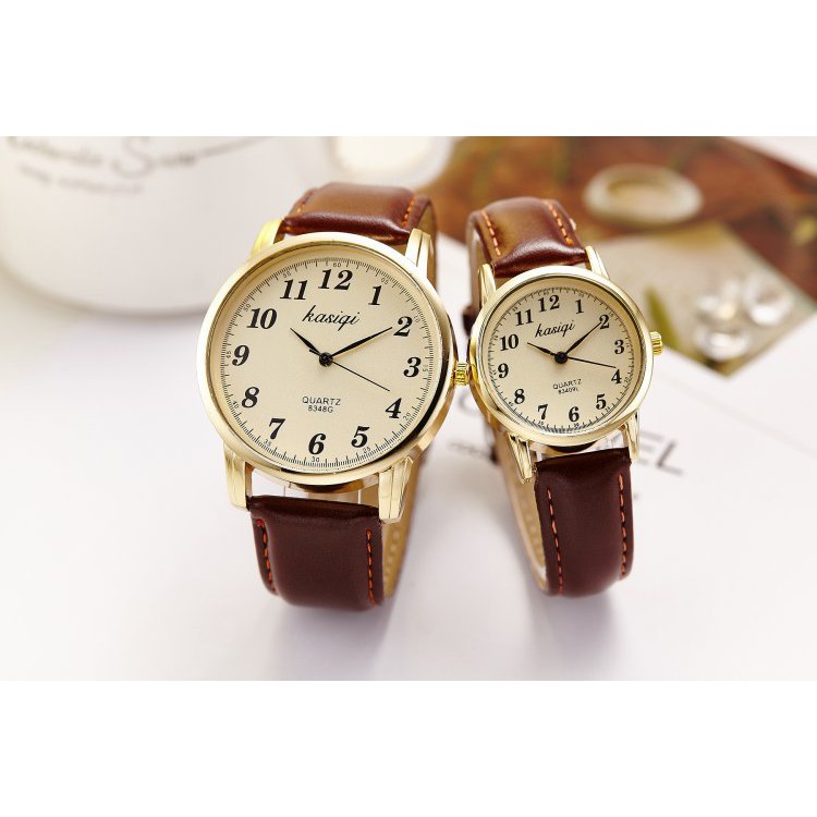 Đồng hồ nam nữ Kasiqi dây da thời trang SP684 (Nhiều màu) | BigBuy360 - bigbuy360.vn