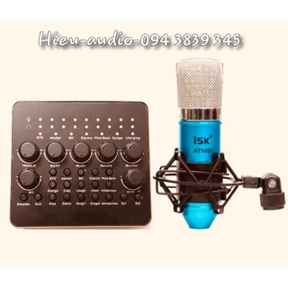 Bộ sound card v10-v10 bluetooth -micro isk at 100:12 tháng