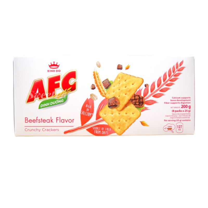 Bánh quy giòn AFC các vị hộp 200g