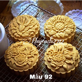 Khuôn trung thu 2019 - 4 mẫu hoa 125g 150-185g 200-250g MS 92