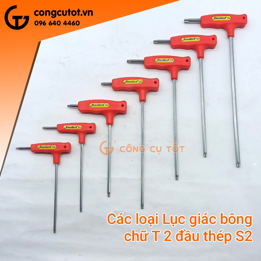 Lục giác bông chữ T 2 đầu thép S2 Standard