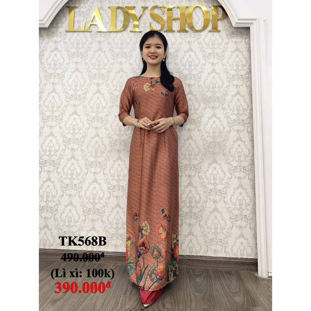 Áo dài trung niên cao cấp Áo dài Lụa Ladyshop TK568