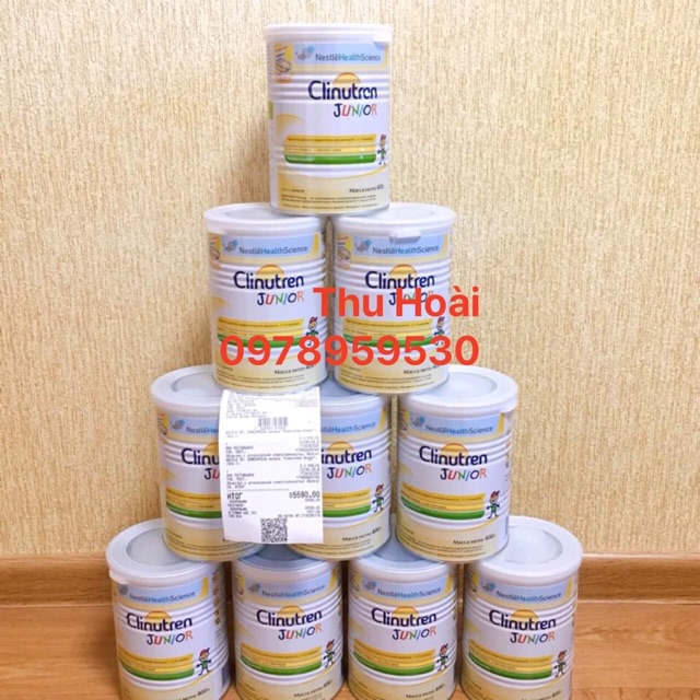 Sữa Béo Clinutren Junior của Nga 400g deta 2023