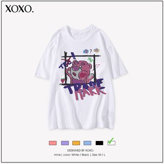 Áo thun tay lỡ form rộng dáng unisex  XOXO phong cách Nelly Ulzzang in hình people