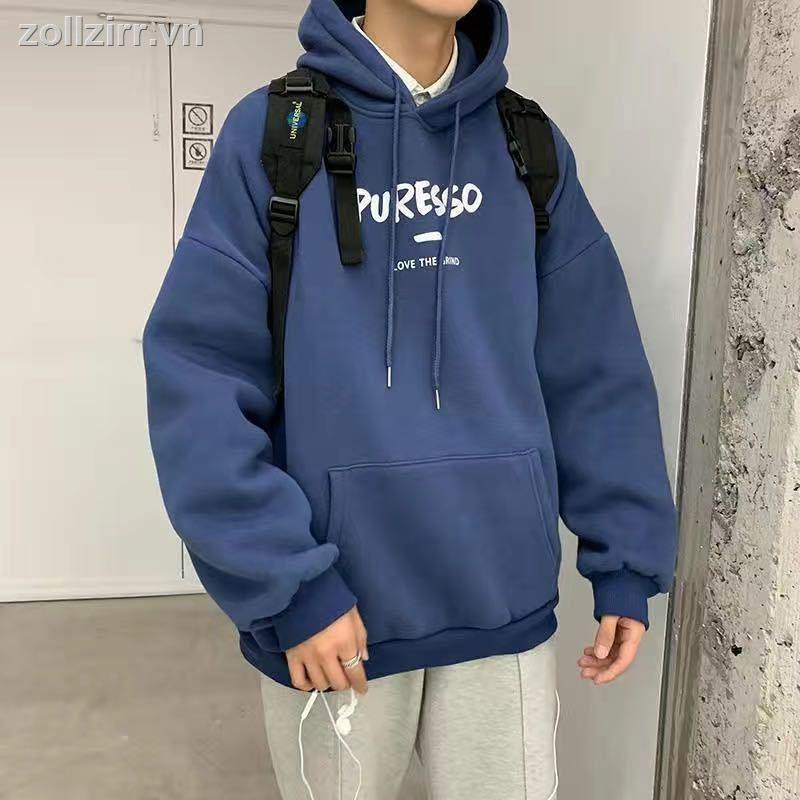 Áo hoodie dài tay thiết kế đơn giản thời trang cho cặp đôi | BigBuy360 - bigbuy360.vn