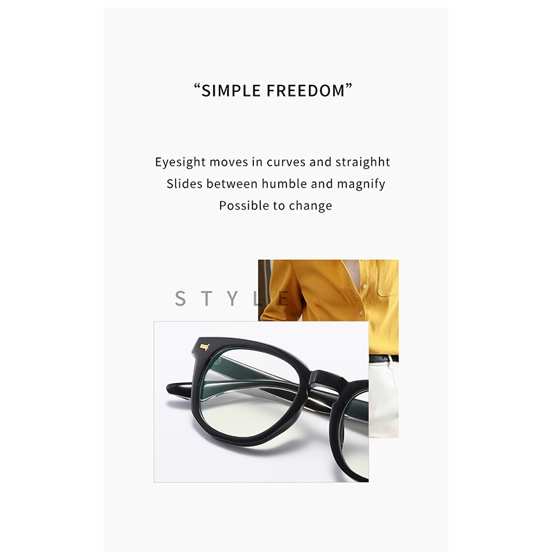 Mắt Kính Tròng Tròn Chống Ánh Sáng Xanh RZ1197 Thời Trang Cho Nam Nữ