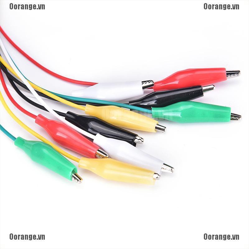 Bộ 10 dây cáp kẹp cá sấu thử điện hai đầu chất lượng cao | BigBuy360 - bigbuy360.vn