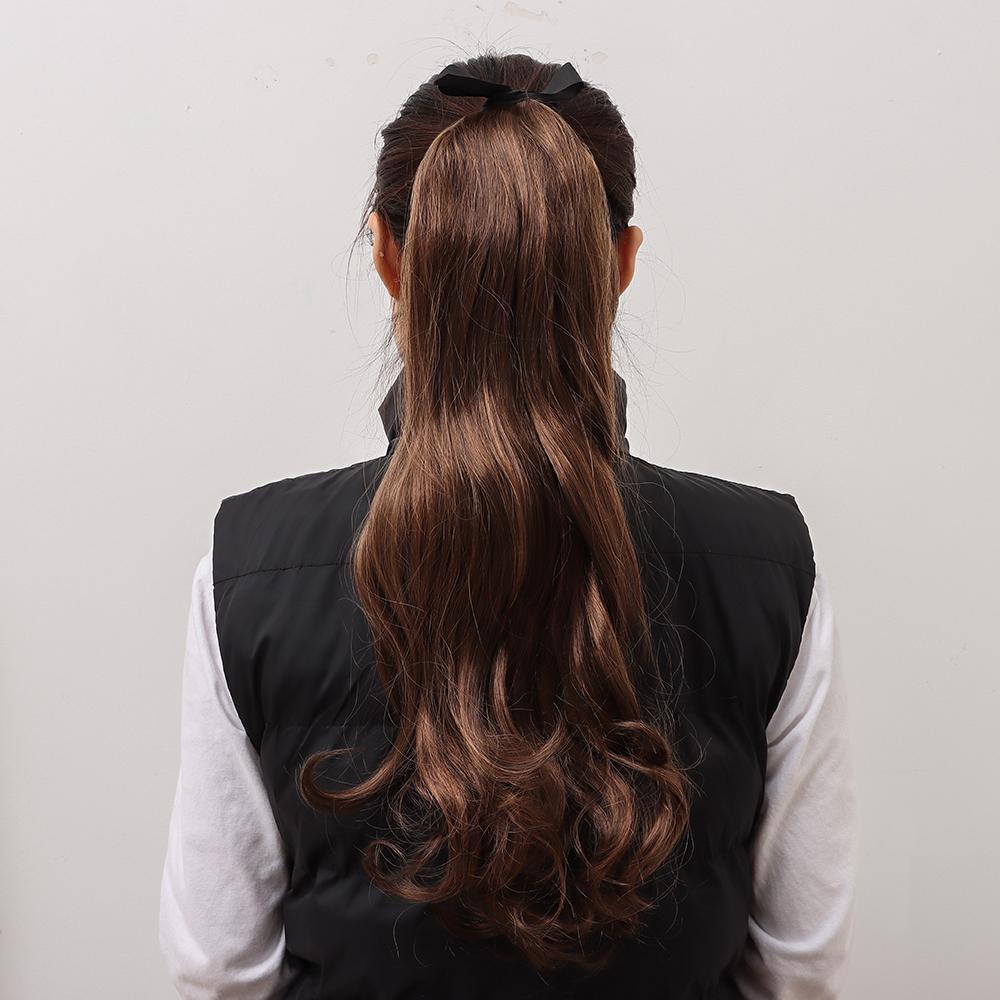 Tóc Giả Thắt Lưng Kiểu Đuôi Ngựa Uốn Xoăn Dùng Hóa Trang