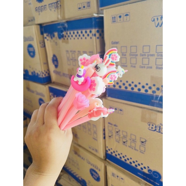 Combo 20 cây bút nuớc hình thú ngộ nghĩnh cho bé(tặng kèm túi Zip)