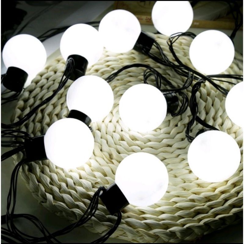 Dây đèn Led trang trí ngoài trời mini Ball loại banh tròn 20 bóng phi có phích nối liên tiếp tiện lợi