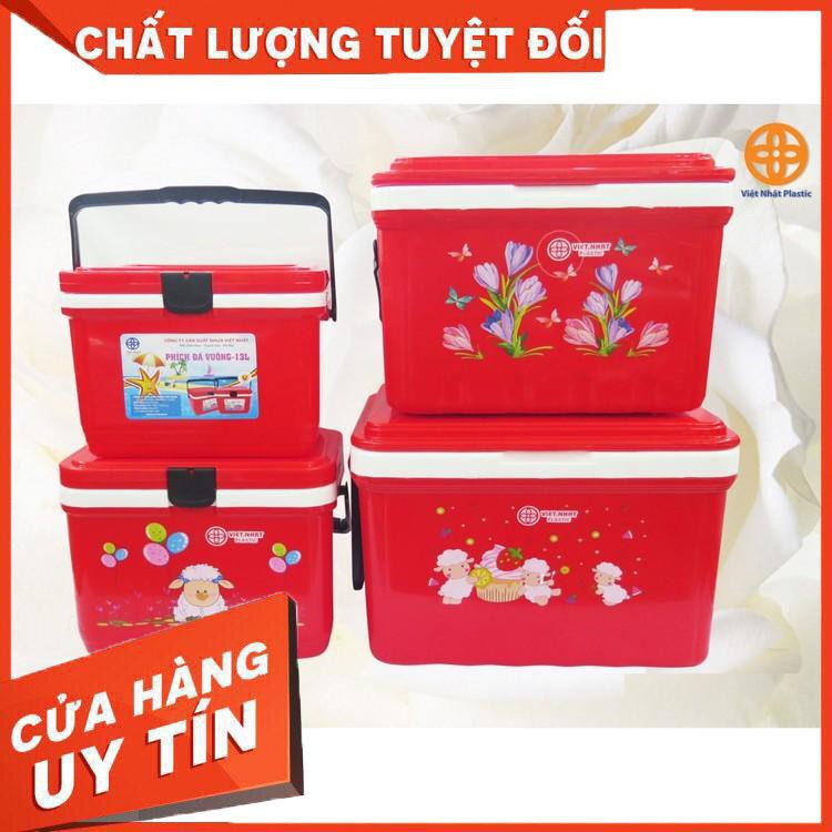 Thùng đá vuông giữ nhiệt 24l Việt Nhật/ Phích đá vuông Việt Nhật 24 lít