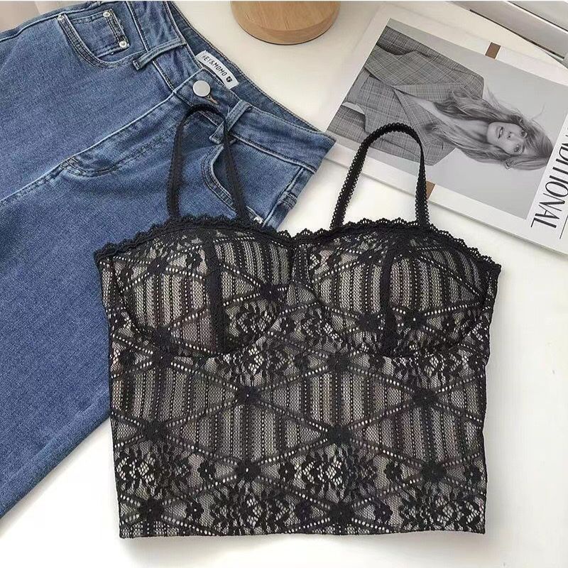Áo Bra 2 Dây Cotton Ren SU Official Mút Mỏng Tiện Lợi Quyến Rũ 7692